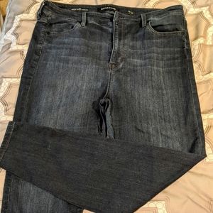 Liverpool dark wash straight leg jeans